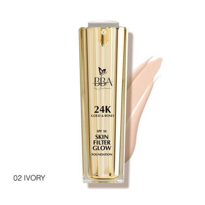24K Gold & Roses – Skin Filter Glow Foundation SPF 30
