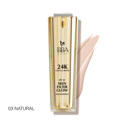 24K Gold & Roses – Skin Filter Glow Foundation SPF 30